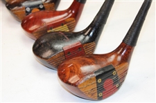 Macgregor Woods M-33 Driver, AT2W Driver Tommy Armour, 925W 2 Wood, Jack Nicklaus Muirfield 3-Wood, DX1W 5 Wood & Macgregor Driver Eye-O-Matic