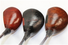 Macgregor Woods M-33 Driver, AT2W Driver Tommy Armour, 925W 2 Wood, Jack Nicklaus Muirfield 3-Wood, DX1W 5 Wood & Macgregor Driver Eye-O-Matic