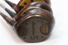 Macgregor Woods M-33 Driver, AT2W Driver Tommy Armour, 925W 2 Wood, Jack Nicklaus Muirfield 3-Wood, DX1W 5 Wood & Macgregor Driver Eye-O-Matic