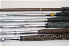 Macgregor Woods M-33 Driver, AT2W Driver Tommy Armour, 925W 2 Wood, Jack Nicklaus Muirfield 3-Wood, DX1W 5 Wood & Macgregor Driver Eye-O-Matic