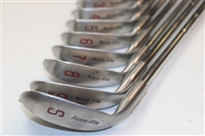 Set of Titleist Irons c. 1981 3-9 + SW Accu-Flo Shafts R Flex