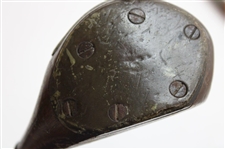Nine (9) Wood Shaft Clubs 1 Wood, 2 Jiggers, Niblic, Rustless Iron From St. Andrews