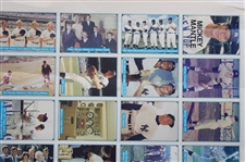 Mickey Mantle Signed Uncut Card Sheet Oversize Poster JSA ALOA