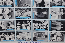 Mickey Mantle Signed Uncut Card Sheet Oversize Poster JSA ALOA