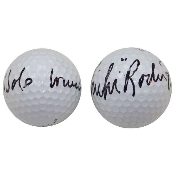 Hale Irwin & Chi Chi Rodriguez Signed Personal Used Golf Balls JSA ALOA