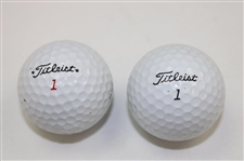 Hale Irwin & Chi Chi Rodriguez Signed Personal Used Golf Balls JSA ALOA