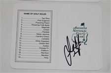 Ian Woosnam, Ray Floyd & Sandy Lyle Signed Augusta National GC Scorecards JSA ALOA