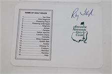 Ian Woosnam, Ray Floyd & Sandy Lyle Signed Augusta National GC Scorecards JSA ALOA