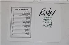 Mark O'Meara, Bernhard Langer, Ray Floyd & Sandy Lyle Signed Augusta National GC Scorecards JSA ALOA