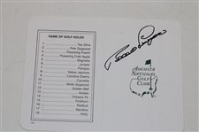 Mark O'Meara, Bernhard Langer, Ray Floyd & Sandy Lyle Signed Augusta National GC Scorecards JSA ALOA