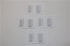 Mark O'Meara, Bernhard Langer, Ray Floyd & Sandy Lyle Signed Augusta National GC Scorecards JSA ALOA