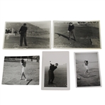Five (5) 1940s Henry Cotton at Monte Carlo Photos