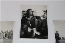 Four (4) Bobby Locke Photos From Open Championship in 1949 in Sandwich - 1st Open Win