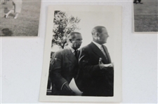 Four (4) Bobby Locke Photos From Open Championship in 1949 in Sandwich - 1st Open Win