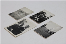 Four (4) Bobby Locke Photos From Open Championship in 1949 in Sandwich - 1st Open Win