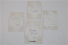 Four (4) Bobby Locke Photos From Open Championship in 1949 in Sandwich - 1st Open Win