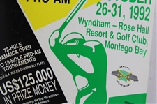 1992 Jamaica Open & Pepsi Pro-Am Advertisement Poster