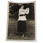 1922 Alexa Stirling Early Womens Golf Sensation Statuesque Swing Photo