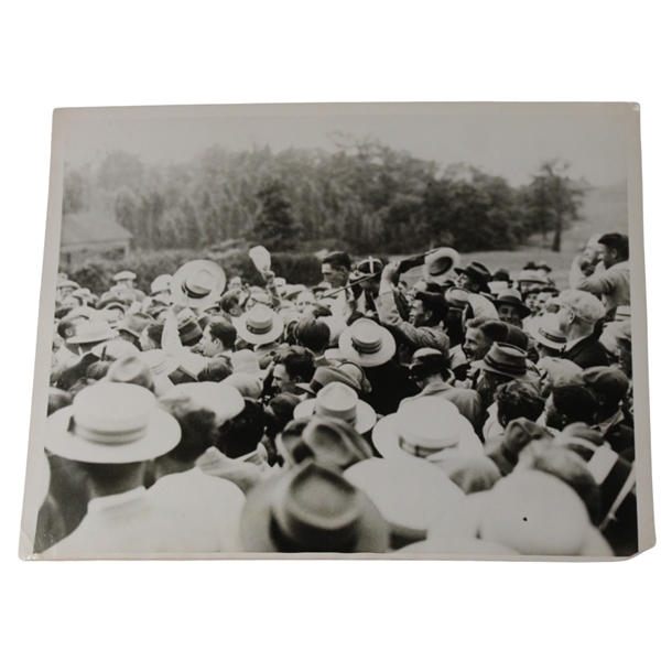 1927 Tommy Armour Wins the U.S. Open at Oakmont Mobbed by Fans