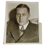 1929 Bobby Jones A Portrait of Greatness Incredible Large Head-Shot from Height of Career