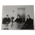 1930 Bobby Jones Grand Slam Winner Addresses Nationwide Audience Large Vintage Photo