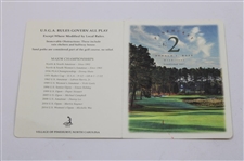 Seven (7) Official Scorecards - ANGC, Oakmont CC, Pinehurst No. 2 & others