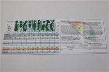 Seven (7) Official Scorecards - ANGC, Oakmont CC, Pinehurst No. 2 & others