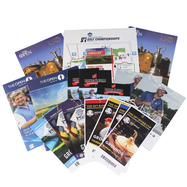 Ryder Cup Tickets, Open Championship Pairing Sheets, PGA Final Rd Tickets & more