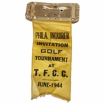 1944 Philadelphia Inquirer Invitation Golf Tournament at Torresdale-Frankford CC Ribbon