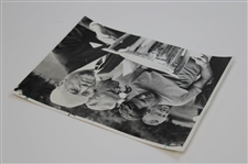 Jack Nicklaus, Doug Sanders & Adelor Petit 1967 Western Open Trophy Photo