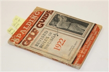 1922 'Spaldings Athletic Library Golf Guide' Edited By Grantland Rice
