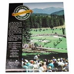 Jack Nicklaus, Nicklaus II & Lon Hinkle Signed 1985 The Bear vs The Bend II Poster JSA ALOA