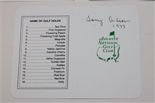Fred Couples, Fuzzy Zoeller & Tommy Aaron Signed Augusta National GC Scorecards JSA ALOA