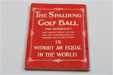 Revised Edition 'Spaldings Athletic Library Golf Guide And How To Play Golf' Book by James Braid