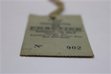 1970 The OPEN Championship Tuesday Ticket #902 w/Original String - Jack Nicklaus Win