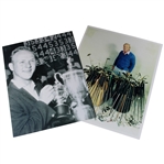Two Large Format Copy Photographs Of “The King” Arnold Palmer HOF