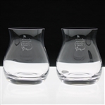 Sterling Cut Glass Augusta National Golf Club Crystal Whiskey Glasses