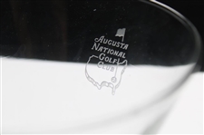 Pair of Augusta National Golf Club Sterling Cut Stemless Martini Glasses