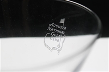 Pair of Augusta National Golf Club Sterling Cut Stemless Martini Glasses