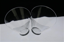 Pair of Augusta National Golf Club Sterling Cut Stemless Martini Glasses
