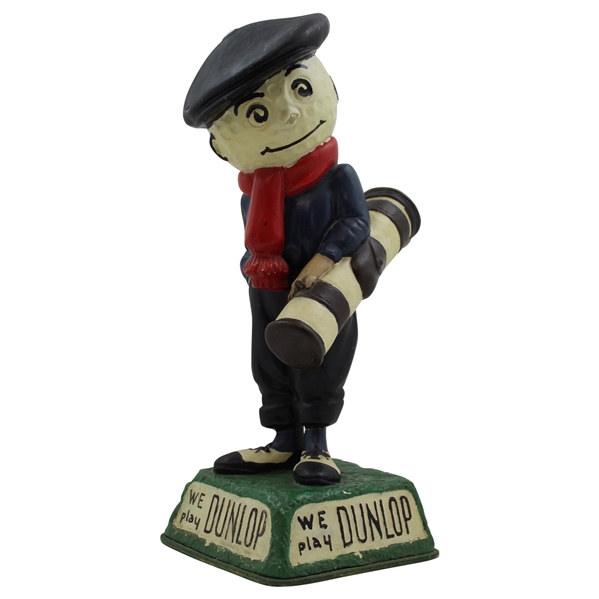1940s Dunlop Golf Ball Caddie "We Play Dunlop" Advertising Figural Point Of Purchase Display