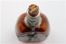 Amber Glass Pewter Golfer Decanter