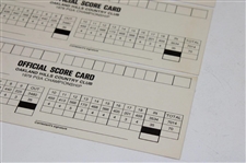 Five (5) 1979 PGA Championship at Oakland Hills Official Scorecards - David Graham Winner