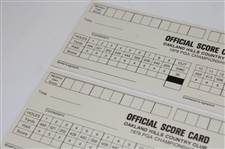 Five (5) 1979 PGA Championship at Oakland Hills Official Scorecards - David Graham Winner