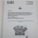 Five (5) 1979 PGA Championship at Oakland Hills Official Scorecards - David Graham Winner