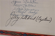 Both Teams Signed 1971 Ryder Cup at Warson Country Club Large Plaque JSA ALOA