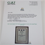 Both Teams Signed 1971 Ryder Cup at Warson Country Club Large Plaque JSA ALOA