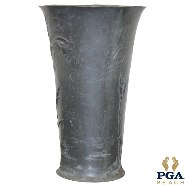 1900 Cloverly Golf Tournament Pewter Trophy Cup