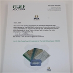 Col. R. Otto Probst Five (5) Credentials for The Golf Writers Assoc. 1950-53