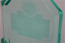 PGA Junior Series Glass Trophy